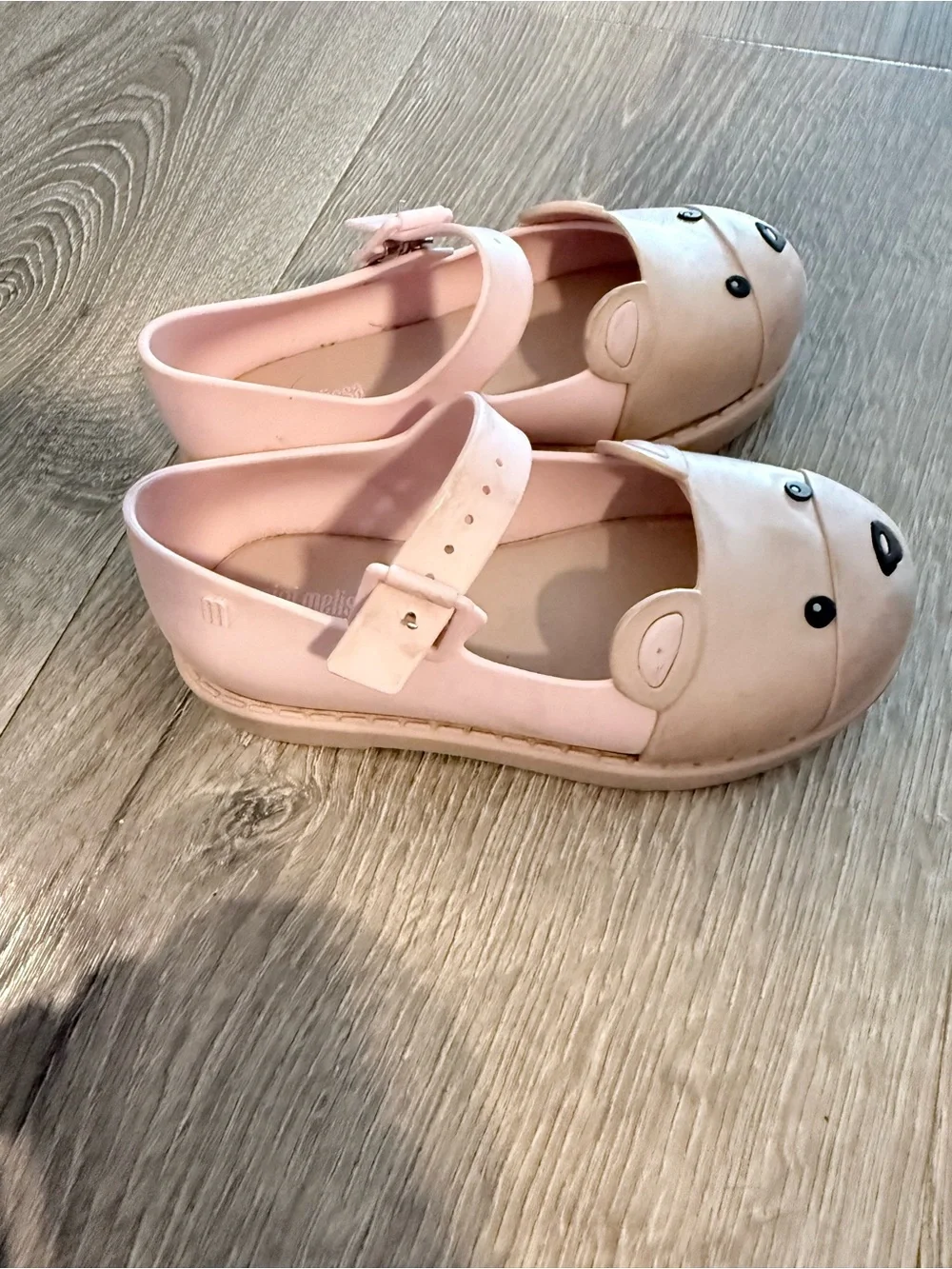 Girls' Pink Bear Mary Jane Shoes mini melissa